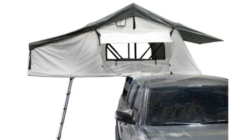 Overland Vehicle Systems Nomadic Extended Roof Top Tent - 3+ Person, 4 Season -Outlet Camping Store opplanet overland vehicle systems nomadic 3 extended roof top tent 3 person white dark gray 63 x 122 x 51 in 18039926 main