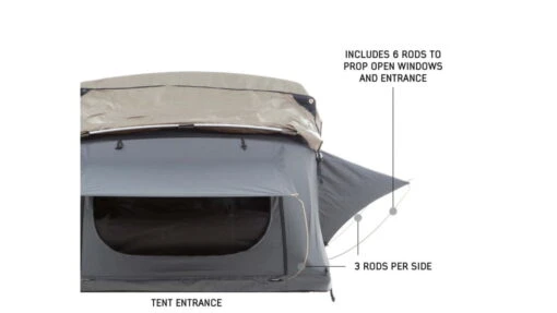 Overland Vehicle Systems Nomadic Extended Roof Top Tent - 3+ Person, 4 Season -Outlet Camping Store opplanet overland vehicle systems nomadic extended roof top tent w green rain fly 3p 4s 18139936 av 2