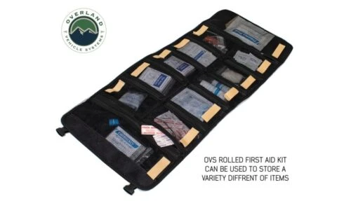 Overland Vehicle Systems Rolled Bag - First Aid -Outlet Camping Store opplanet overland vehicle systems rolled bag first aid 16 waxed canvas 21109941 av 1