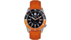 Reign Francis Leather-Band Watch W/Date -Outlet Camping Store opplanet reign francis leather band watch w date black orange one size reirn6305 main