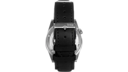 Reign Francis Leather-Band Watch W/Date -Outlet Camping Store opplanet reign francis leather band watch w date black silver one size reirn6301 av 1