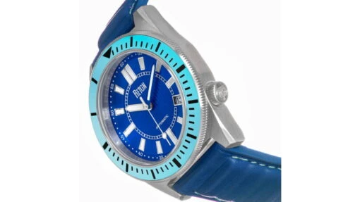 Reign Francis Leather-Band Watch W/Date -Outlet Camping Store opplanet reign francis leather band watch w date blue one size reirn6307 av 2