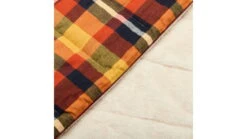 Rumpl Flannel Sherpa Blanket -Outlet Camping Store opplanet rumpl flannel sherpa blanket autumn plaid throw tnts ap1 t av 1