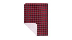 Rumpl Flannel Sherpa Blanket -Outlet Camping Store opplanet rumpl flannel sherpa blanket buffalo plaid throw tnts buf t main 1