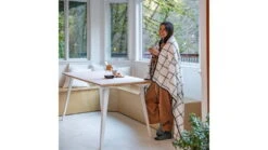 Rumpl Sherpa Fleece Blanket -Outlet Camping Store opplanet rumpl sherpa fleece blanket window pane white throw tsfp wpw t av 4