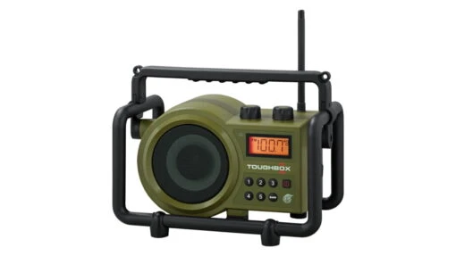 Sangean Toughbox Digital PLL AM/FM Radio -Outlet Camping Store opplanet sangean toughbox digital pll am fm compact design aux in rechargeable green tb 100 main 1