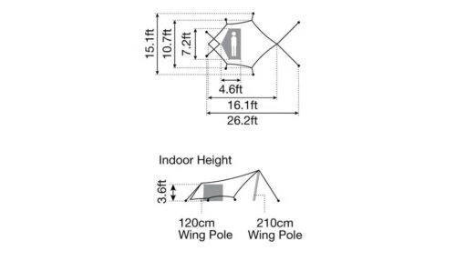 Snow Peak Hexa Ease -Outlet Camping Store opplanet snow peak hexa ease ivory 1 person sdi 101 iv us av 4