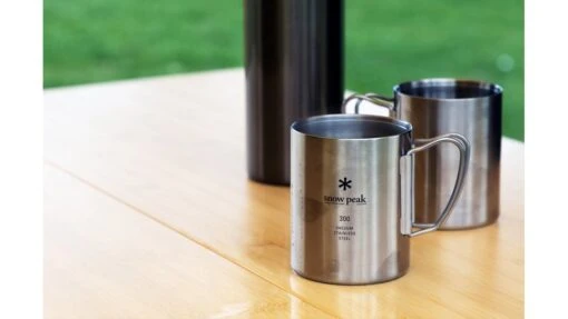 Snow Peak Insulated Stainless Steel Mug -Outlet Camping Store opplanet snow peak insulated stainless steel mug 300ml mg 213 av 5