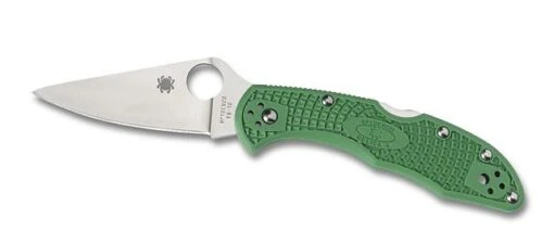 Spyderco Delica 4 -Outlet Camping Store opplanet spyderco delica4 lightweight green frn handle flat ground fe blade fold knife c11fpgr main