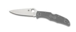 Spyderco Endura -Outlet Camping Store opplanet spyderco endura4 lightweight gray frn handle flat ground fe silver blade fold knife c1 main