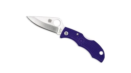 Spyderco Ladybug3 4.4in Black Folding Knife -Outlet Camping Store opplanet spyderco ladybug3 purple frn handle fe blade fold knife lprp3 main