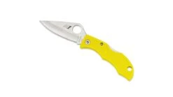 Spyderco Ladybug3 4.4in Black Folding Knife -Outlet Camping Store opplanet spyderco ladybug3 salt yellow frn handle h 1 fe blade fold knife lylp3 main