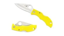 Spyderco Ladybug3 4.4in Black Folding Knife -Outlet Camping Store opplanet spyderco ladybug3 salt yellow frn handle h 1 fe blade fold knife lylp3 v1