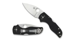 Spyderco Lil' Native Compression Lock Folding Knife -Outlet Camping Store opplanet spyderco lil native g 10 mid back lock plainedge folding knife black c230mbgp v1