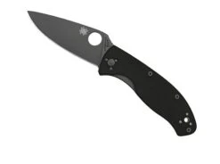 Spyderco Tenacious -Outlet Camping Store opplanet spyderco tenacious g 10 black handle black fe blade fold knife c122gbbkp 9q kn gew c12 main