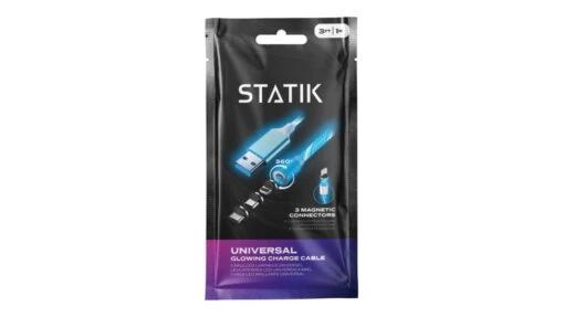 Statik GloBright Universal Light-Up Charge Cable -Outlet Camping Store opplanet statik statik globright universal light up charge cable 3ft 1m blue pup 0158 blu main