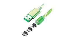 Statik GloBright Universal Light-Up Charge Cable -Outlet Camping Store opplanet statik statik globright universal light up charge cable 3ft 1m green pup 0253 grn av 3