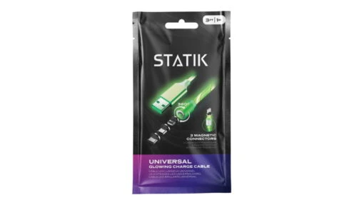 Statik GloBright Universal Light-Up Charge Cable -Outlet Camping Store opplanet statik statik globright universal light up charge cable 3ft 1m green pup 0253 grn main