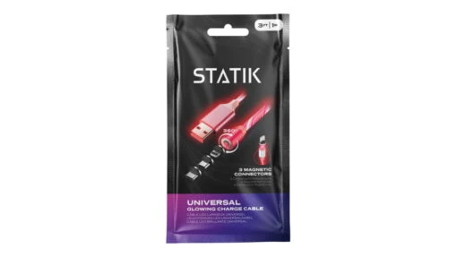 Statik GloBright Universal Light-Up Charge Cable -Outlet Camping Store opplanet statik statik globright universal light up charge cable 3ft 1m red pup 0251 red main