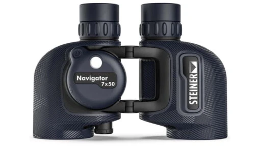 Steiner Navigator Open Hinge With Compass 7x50 Binocular -Outlet Camping Store opplanet steiner navigator 7x50mm floating prism system binoculars w compass rubber navy blue 2343 av 1