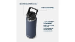 Yeti Rambler 26 Oz Straw Bottle -Outlet Camping Store opplanet yeti rambler 26 oz straw bottle black 26 oz 21071501822 av 3