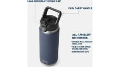 Yeti Rambler 26 Oz Straw Bottle -Outlet Camping Store opplanet yeti rambler 26 oz straw bottle charcoal 26 oz 21071501826 av 3